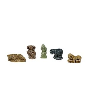 Wade England Miniature Animal Figurines Set of 5 Africa Australia Wildlife